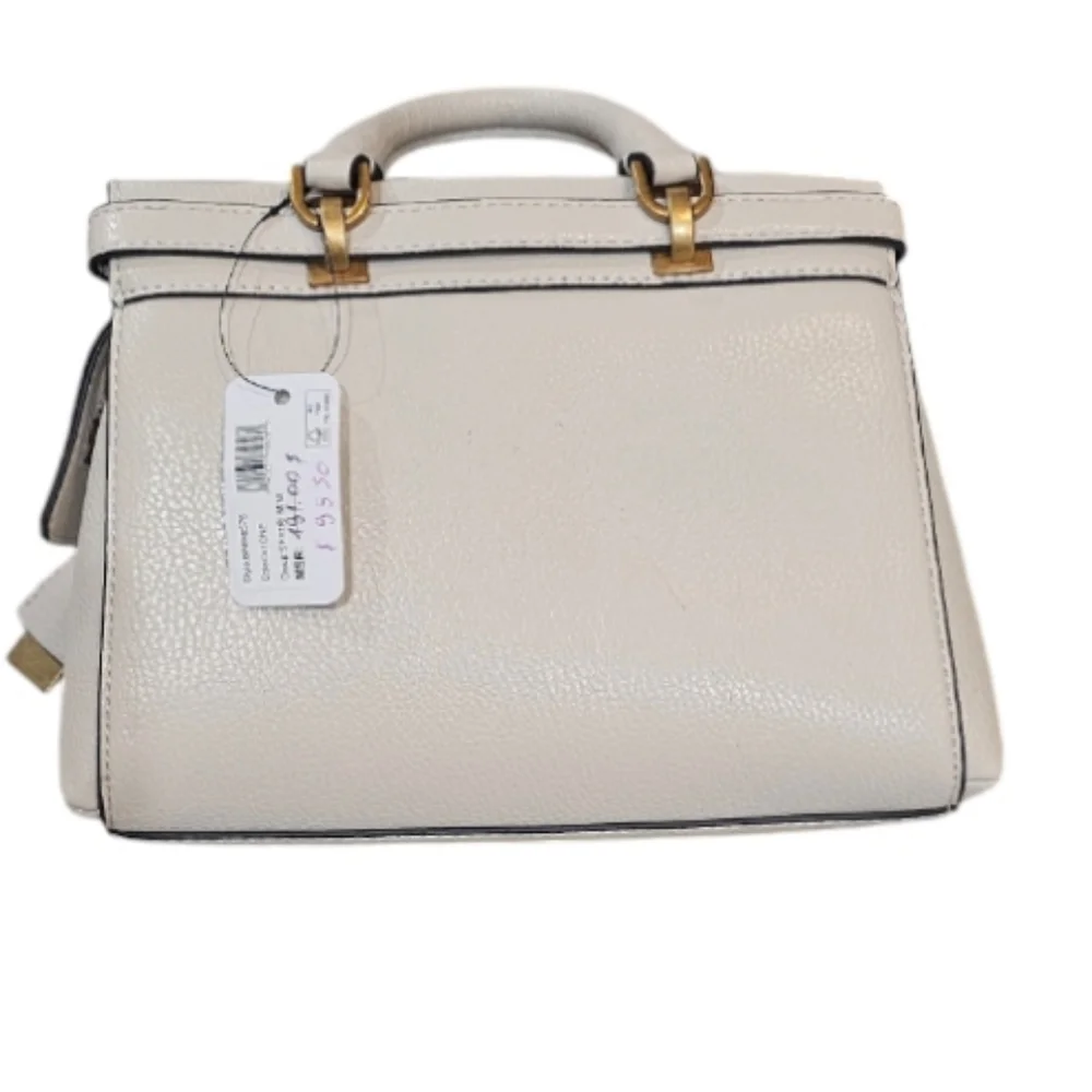 Guess Sestri Mini Beige Satchel Bag NWT - Picture 7 of 9